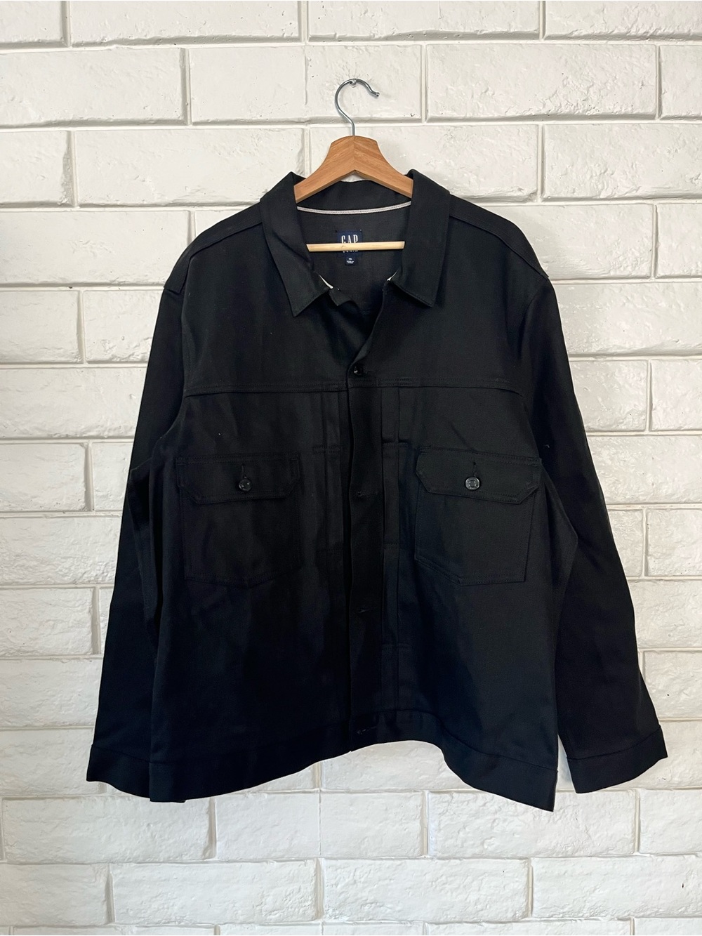 NWT Men’s GAP Kaihara Japanese Selvedge Denim Jacket Black XXL